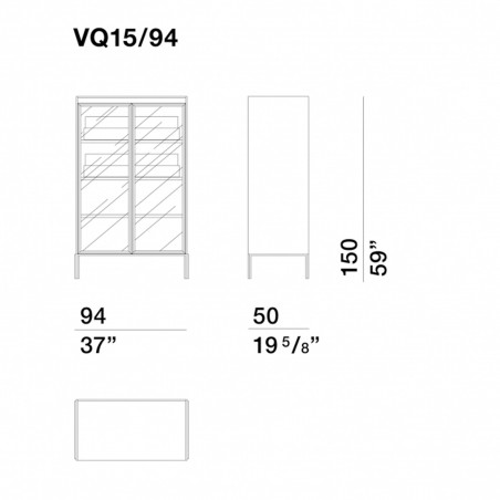 Molteni&C - Quinten Sideboard - Glass Doors