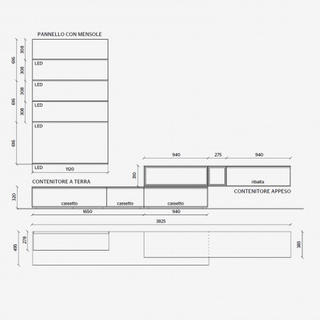 Molteni&C - Ensemble Mureau Pass-Word Evolution 10A