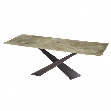 Riflessi - Table Living Extensible - Plateau en Ceramique 