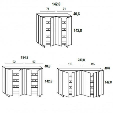 Lago - Sideboard N.O.W - Comp. 1386