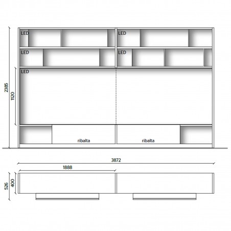 Molteni&C - 505 UP System Libreria 7