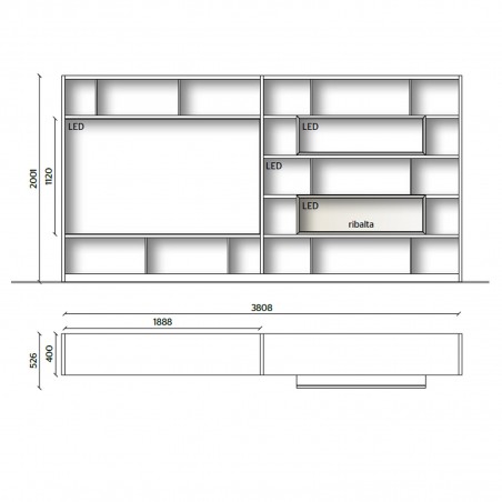 Molteni&C - 505 UP System Mobile TV 4