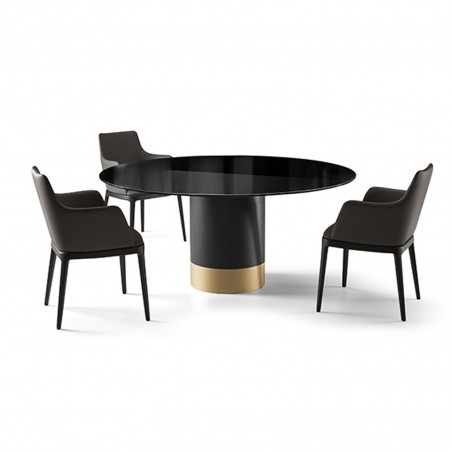 Eforma - Cilindro Table - Plateau en Verre